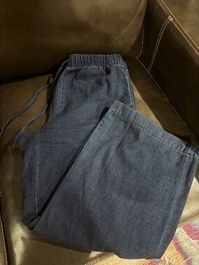 American Eagle Outfitters Navy Blue Elastic Waist Pants